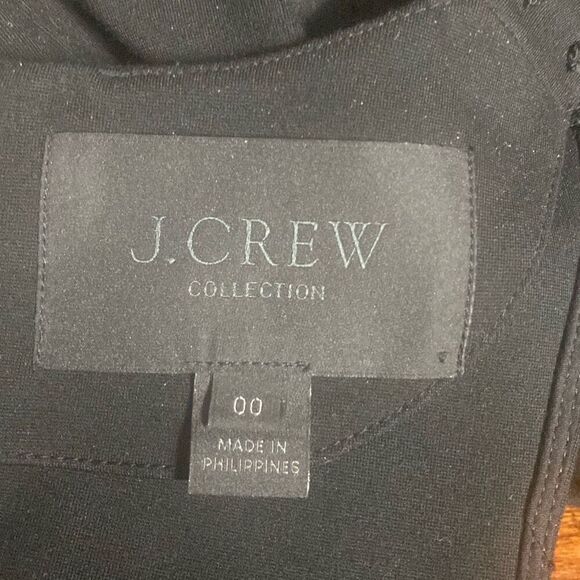 J Crew Black Label Paneled Ponte Eyelet Sleeveless A Line Dress Size 00 - Picture 6 of 7